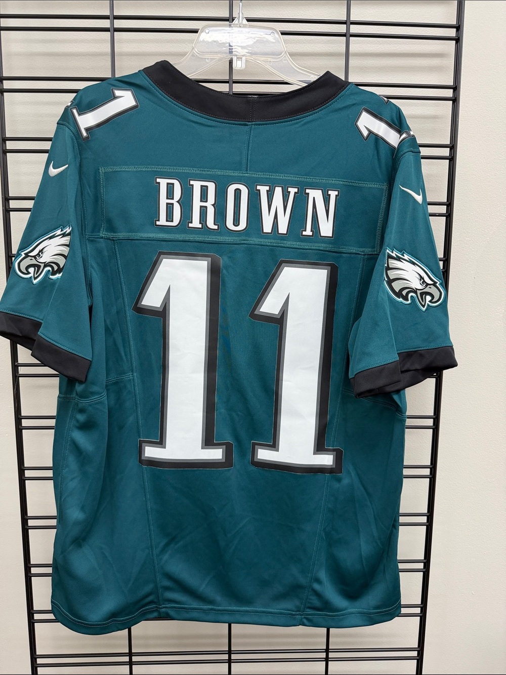 Nike Men's Philadelphia Eagles A.J. Brown #11 Green Game Jersey